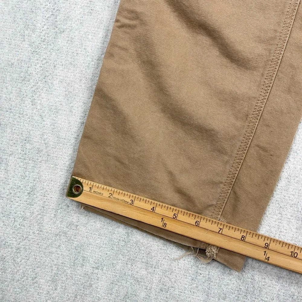 Craftsman Pants Men 32x30 Brown Carpenter Duck Canvas Baggy Work Wear Worn‎